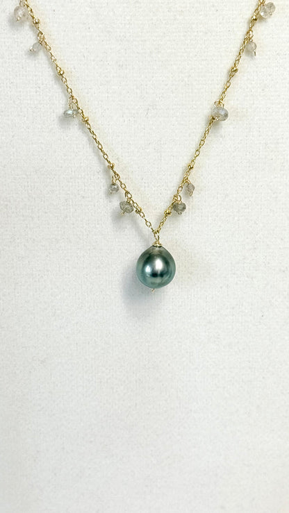 SPRINKLE necklace - Tahitian Pearl