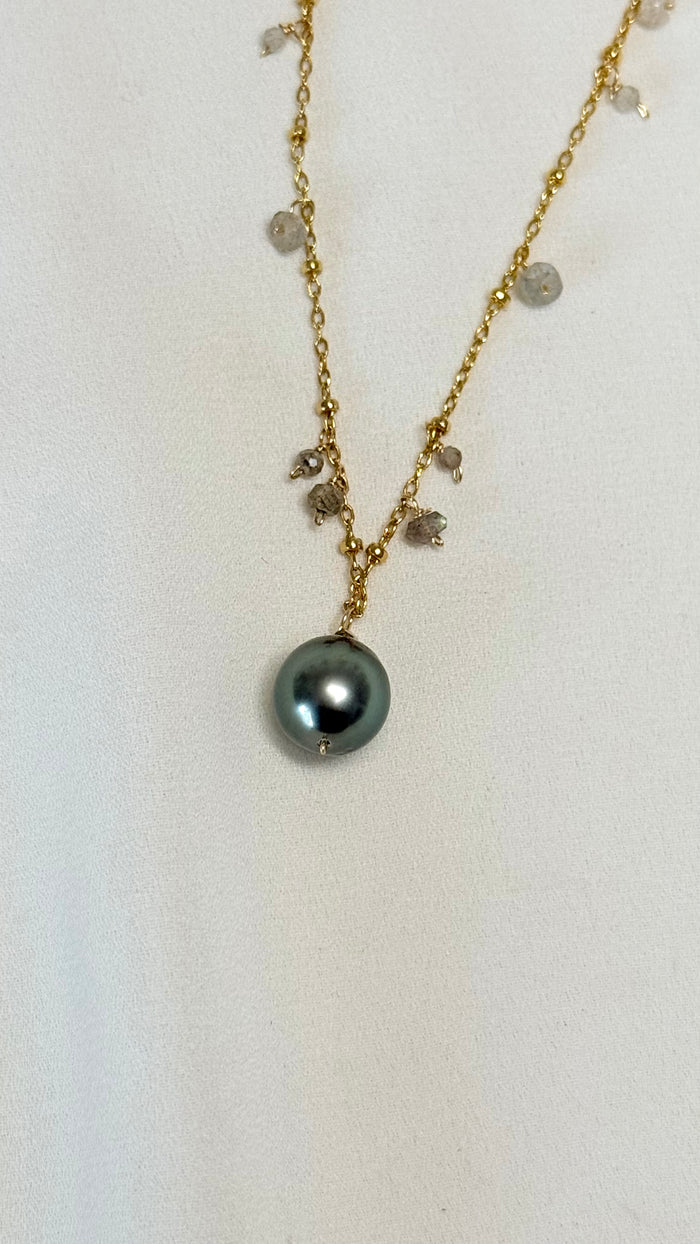 SPRINKLE necklace - Tahitian Pearl