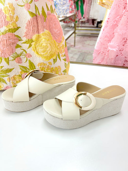 Bonnie Criss-Cross Wedge Sandals
