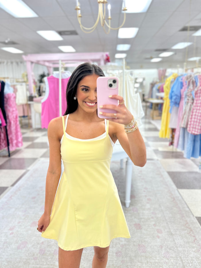 Iced Lemonade Double Layered Athletic Dress
