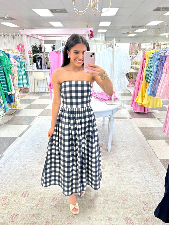 Country Club Midi Dress (Navy)