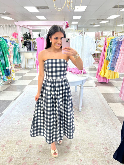 Country Club Midi Dress (Navy)