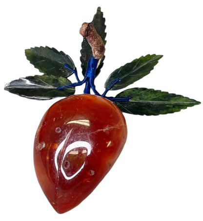 Alabaster Plum with Jade Leaves.