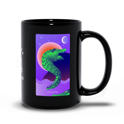 Alligator Black Mug