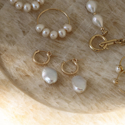 Amelia Organic Hoops
