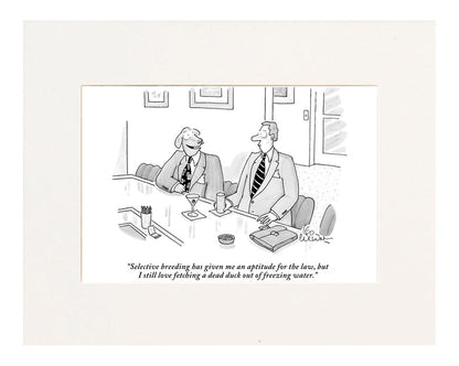 An Aptitude for Law Cartoon Print