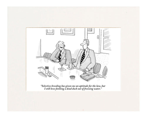 An Aptitude for Law Cartoon Print