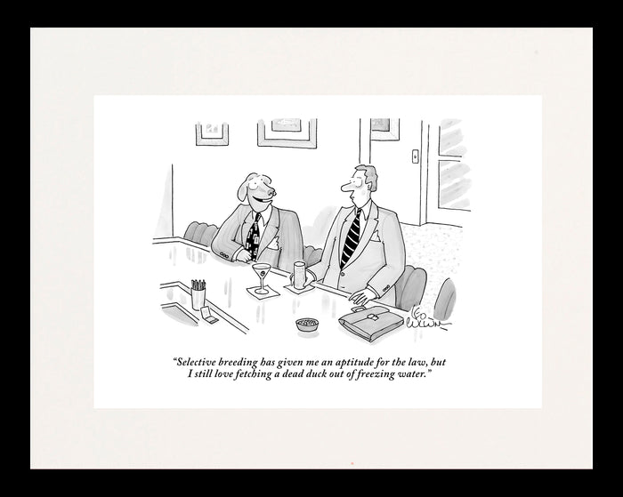 An Aptitude for Law Cartoon Print