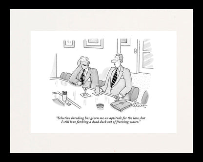 An Aptitude for Law Cartoon Print