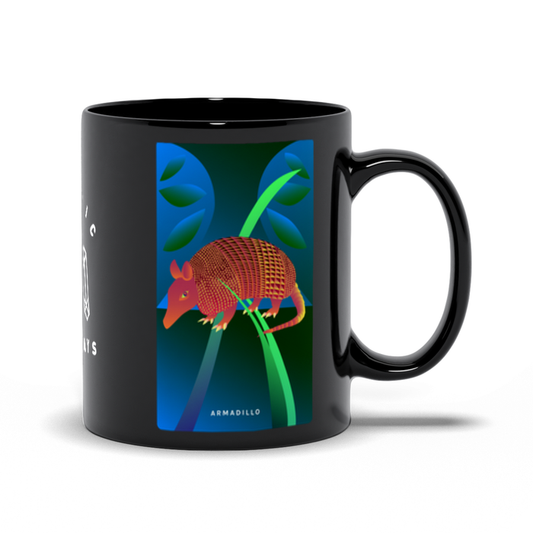 Armadillo Black Mug