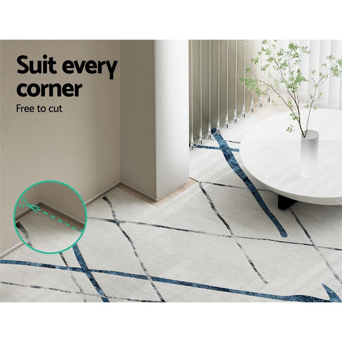Artiss Floor Rug 200x290 Washable Mat Carpet Short Pile Jaca -Home Living Store - -