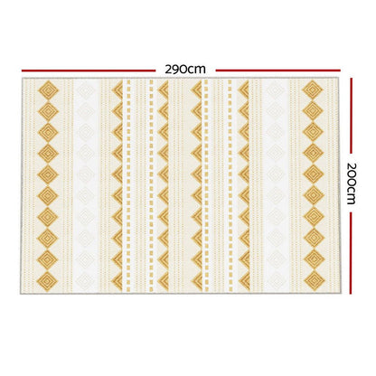 Artiss Floor Rugs 200x290cm Washable Area Mat Large Carpet Soft Short Pile Ella -Home Living Store - -