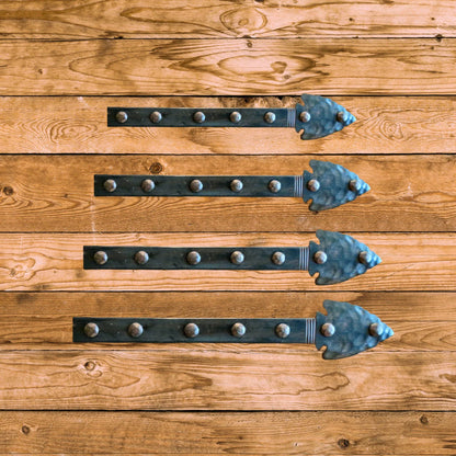 Authentic Arrowhead Iron Faux Hinge Strap - Old West Iron