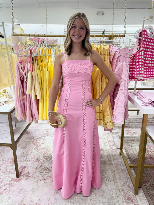Bailey Pink Detailed Maxi Dress
