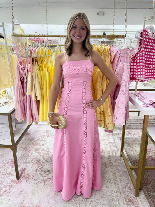 Bailey Pink Detailed Maxi Dress