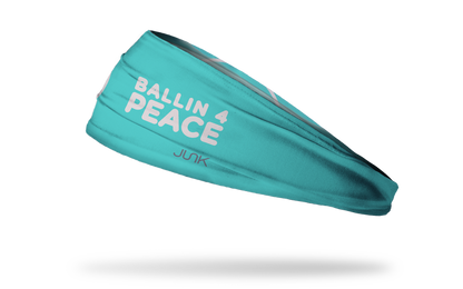 Ballin' 4 Peace: Aqua Headband - View 1