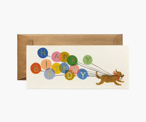 Balloon Birthday No. 10 Card.
