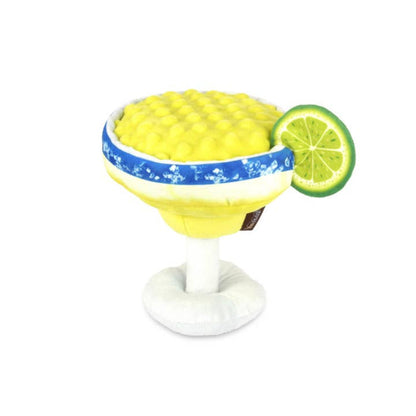 Barktender Pup-Arita with Lime Crinkle Plush Squeaky Dog Toy