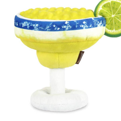 Barktender Pup-Arita with Lime Crinkle Plush Squeaky Dog Toy
