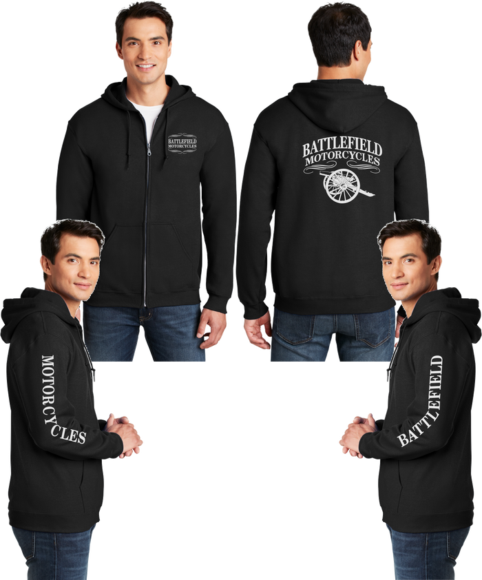 Battlefield Cannon - Reflective Zippered Hoodie