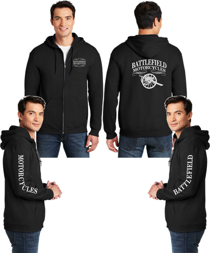 Battlefield Cannon - Reflective Zippered Hoodie