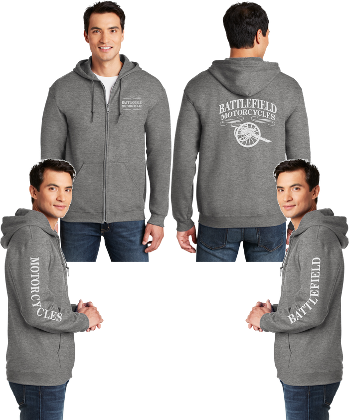 Battlefield Cannon - Reflective Zippered Hoodie
