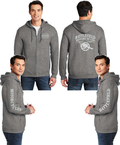 Battlefield Cannon - Reflective Zippered Hoodie