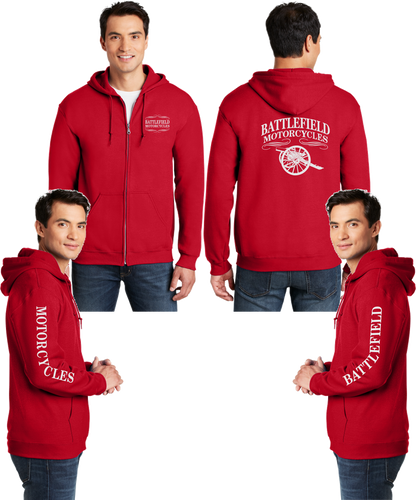 Battlefield Cannon - Reflective Zippered Hoodie