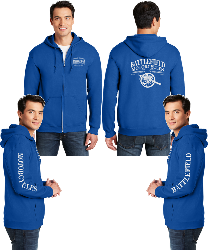 Battlefield Cannon - Reflective Zippered Hoodie
