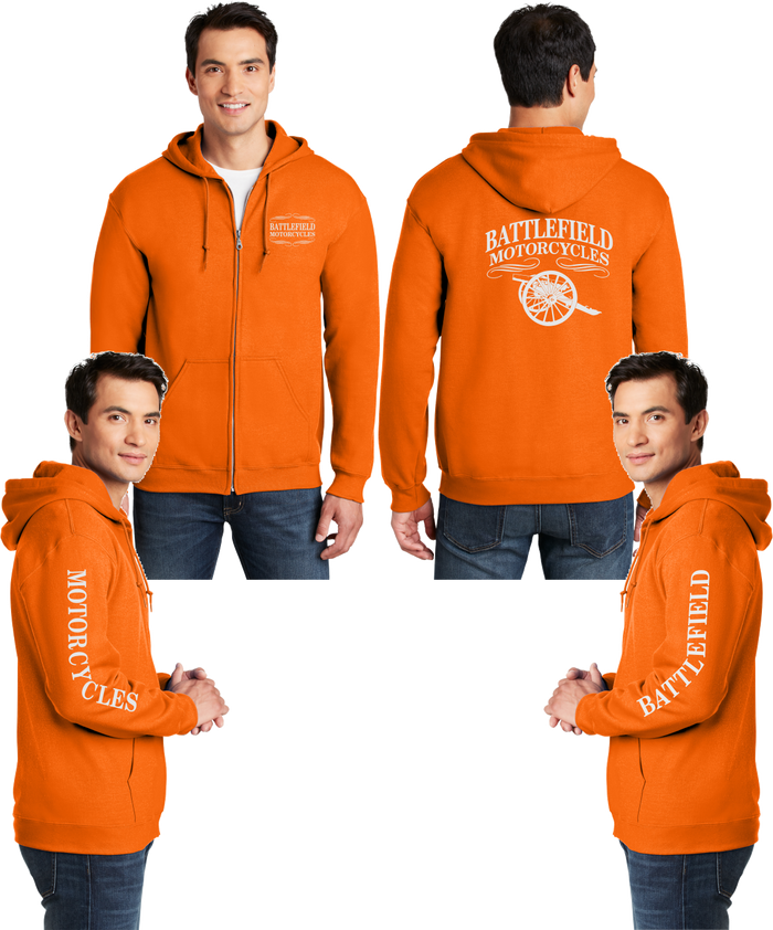 Battlefield Cannon - Reflective Zippered Hoodie