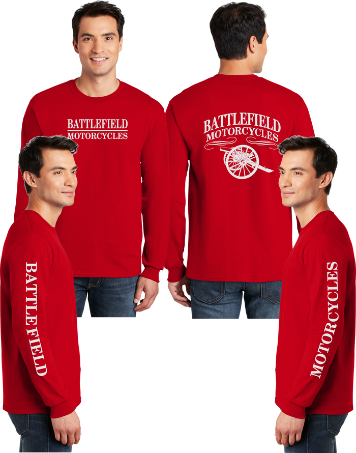 Battlefield Cannon (Big Front) - Reflective Long Sleeve - Dry Blend