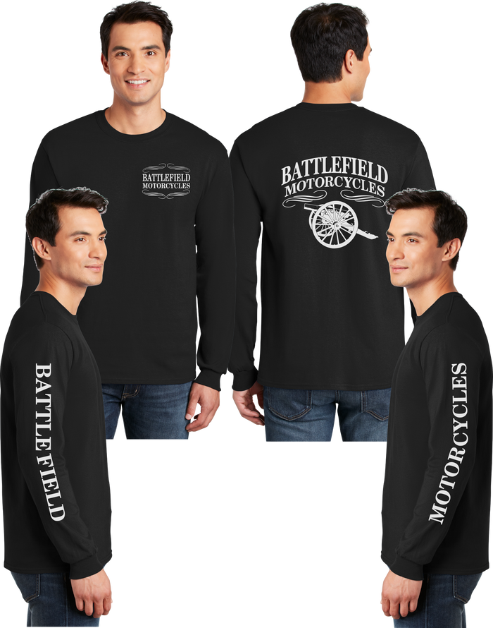 Battlefield Cannon (Small Front) - Reflective Long Sleeve - Dry Blend