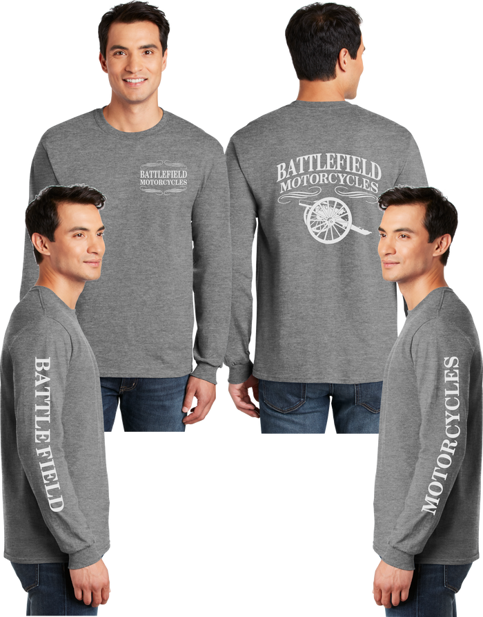 Battlefield Cannon (Small Front) - Reflective Long Sleeve - Dry Blend