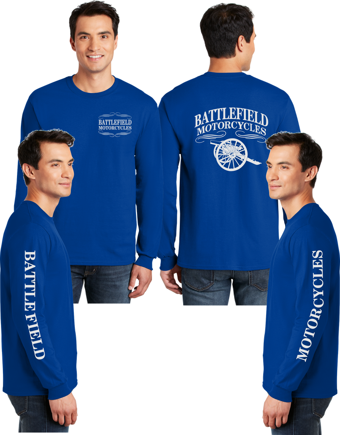 Battlefield Cannon (Small Front) - Reflective Long Sleeve - Dry Blend