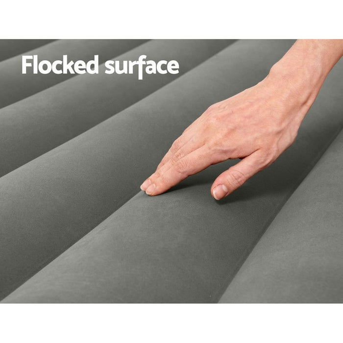 Bestway Air Mattress Double Inflatable Bed 30cm Airbed Grey -Home Living Store - -