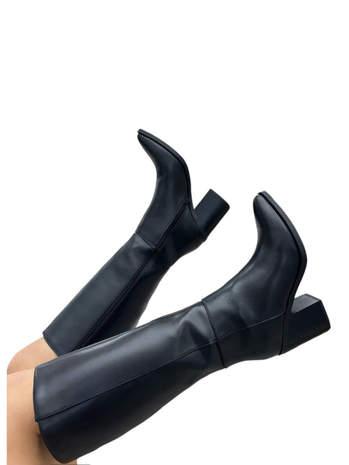 Black Leather Boots