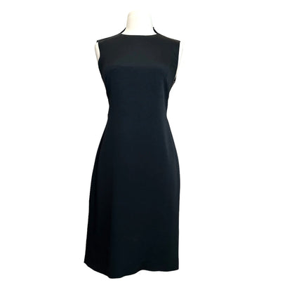Black Leather Lace Up Dress - M