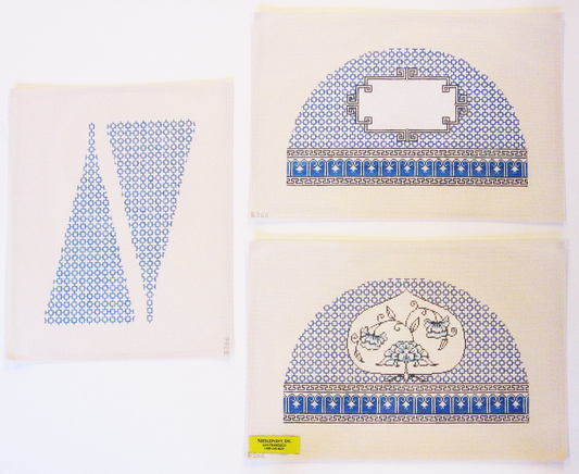 Needlepoint Blue and White Tea Cozy Canvas