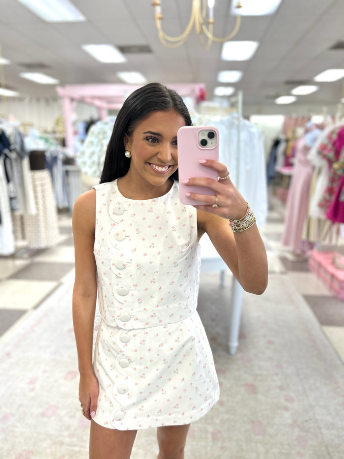 Blush Blossom Top/Skort Set