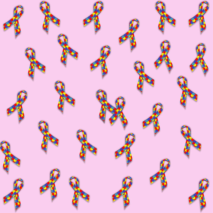 Boo-Boo Fabric,  Autism Fabric, Autism Awareness Fabric on Pink, Cotton, boo-1714 - Beautiful Quilt