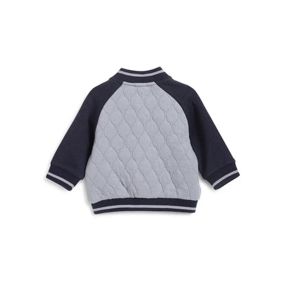 Boys Blue & Grey Colorblocked Sweatshirt
