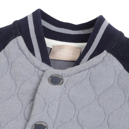 Boys Blue & Grey Colorblocked Sweatshirt