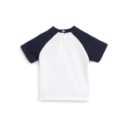 Boys White Graphic Printed T-shirt