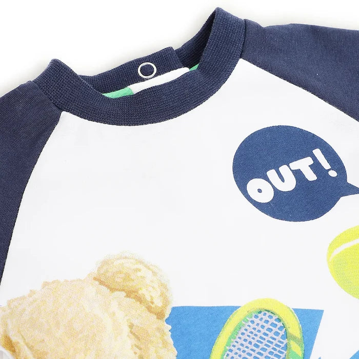 Boys White Graphic Printed T-shirt