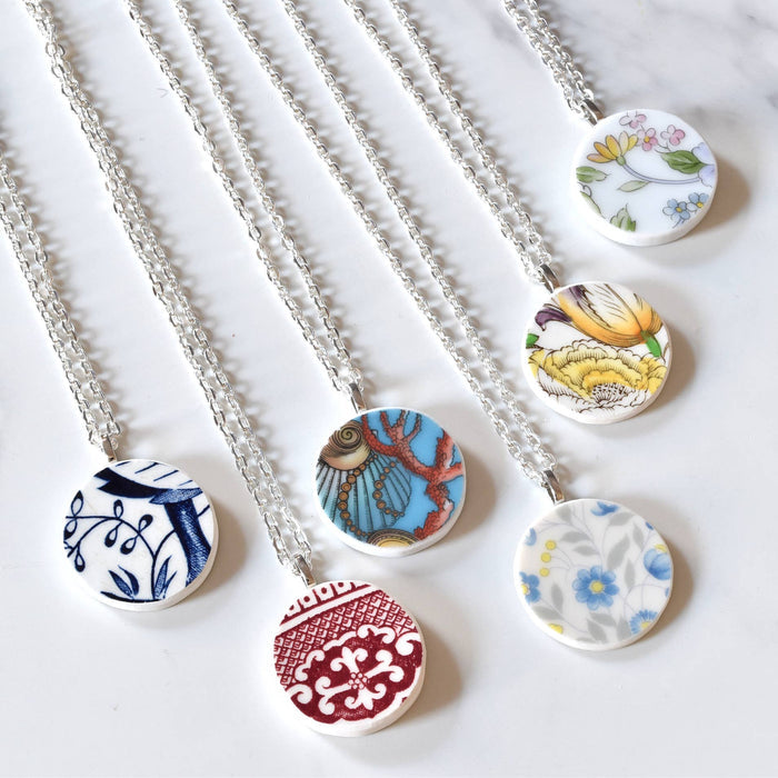 Broken Plate Circle Necklace