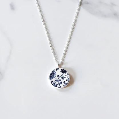 Broken Plate Circle Necklace