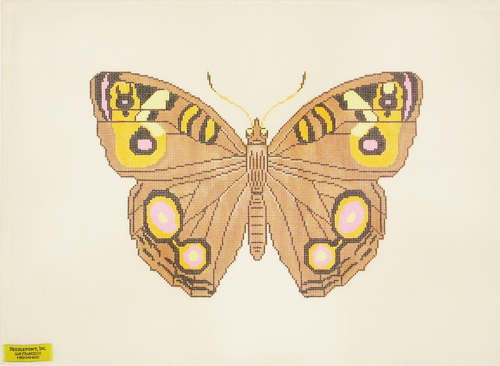 Needlepoint Brown Butterfly Canvas