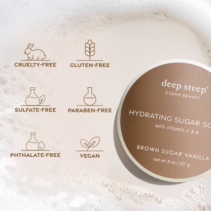 Brown Sugar Vanilla Exfoliating & Smoothing Sugar Scrub 8oz