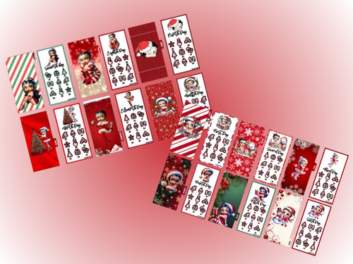 Budget Bundle | Betty Boop | 12 Days of Christmas | Set of 24