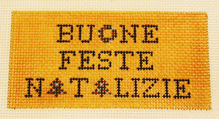 Needlepoint Buone Feste Natalizie Canvas